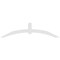 Ekena Millwork Archdale Architectural Grade PVC Gable Bracket, 72"W x 18"H x 2"D x 4"F, 6/12 Pitch GBP072X18X0204ARC00 - alternate 4